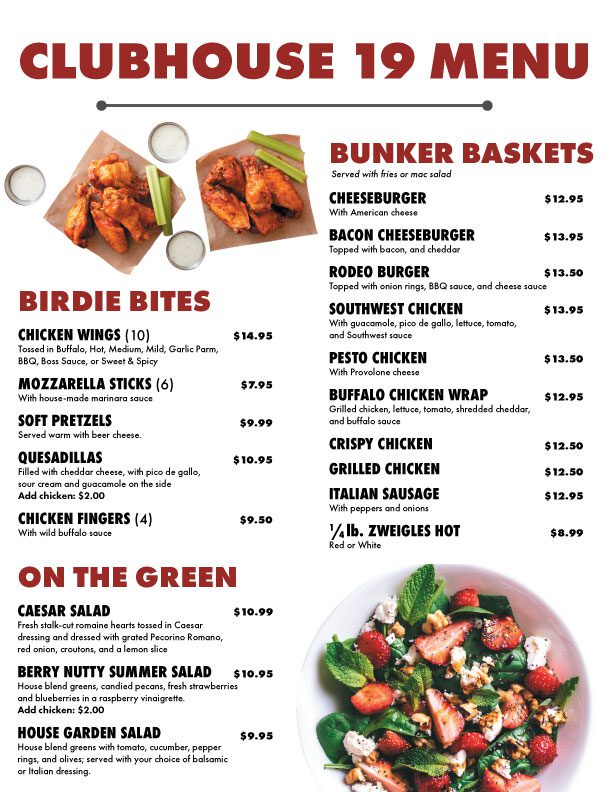 Menu Page 1